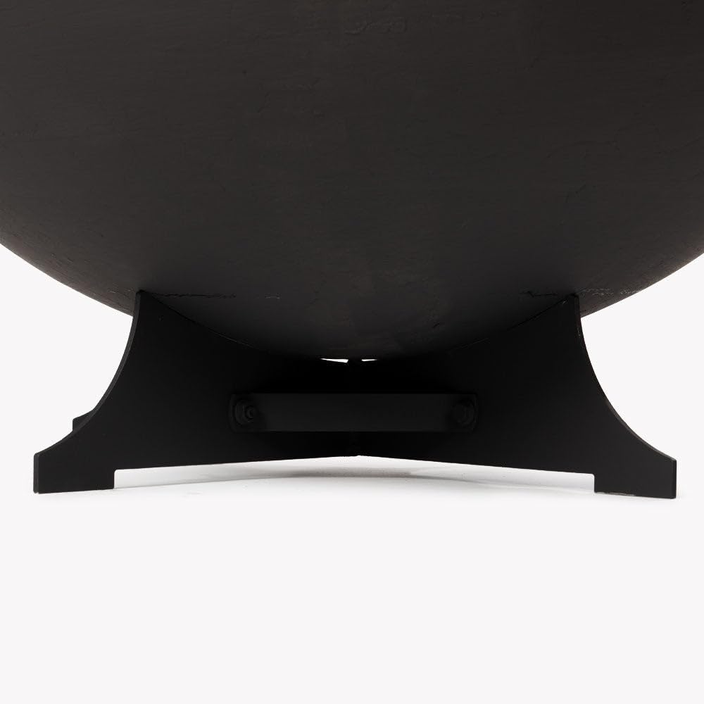 32in Cast Iron Wood Burning Fire Pit with Screen and Poker B188