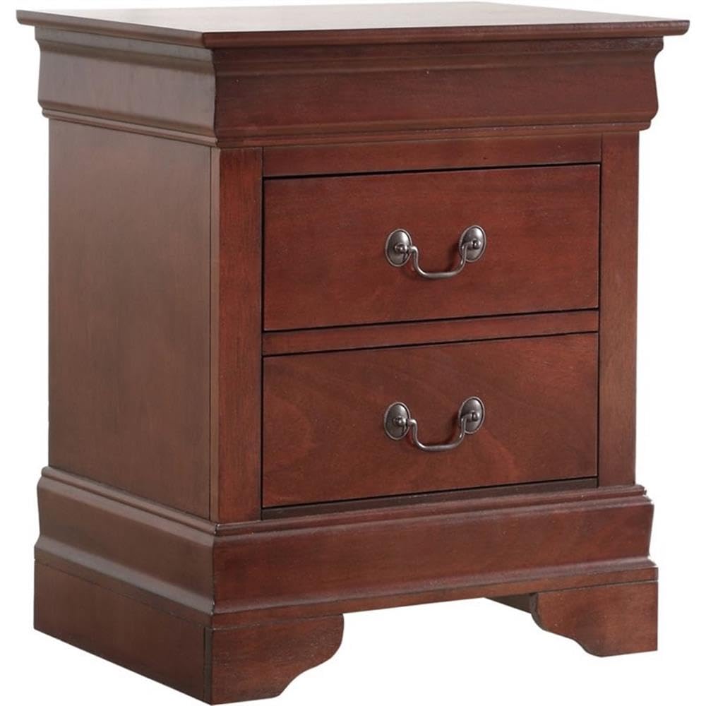 2 Drawer Wood Nightstand X432395