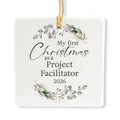 Ceramic 3-inch Square-Shaped Ornament Y568