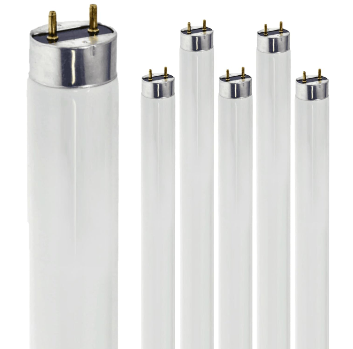 24 Inch T8 Fluorescent Tube Light Bulb 17W 5000K 1230 Lumen G13 Bi-Pin Base Pack of 6 V117