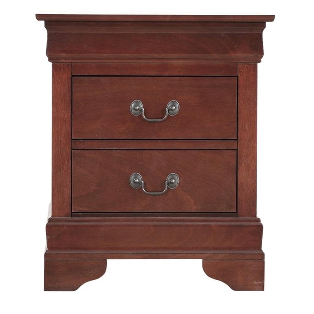 2 Drawer Wood Nightstand X432395