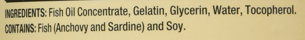 Omega-3 Fish Oil Concentrate 400 Softgels G70968