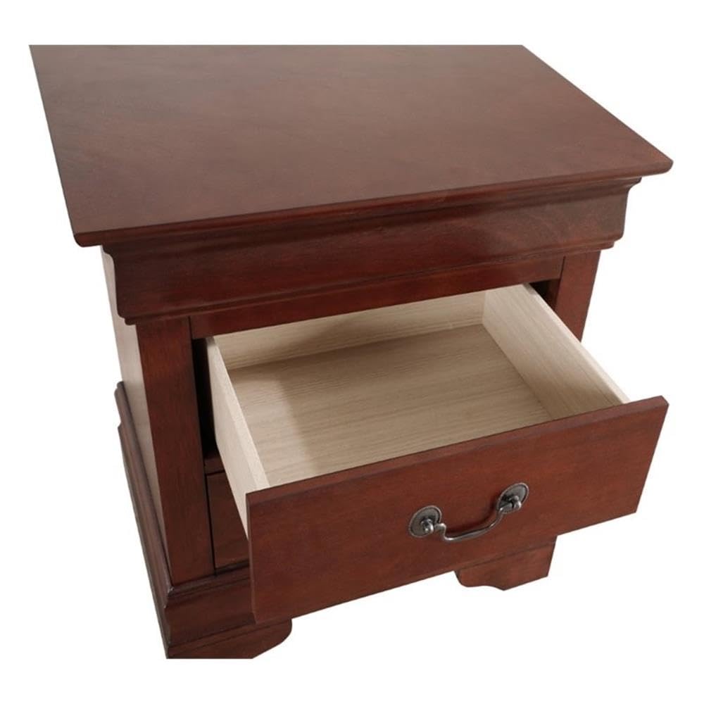 2 Drawer Wood Nightstand X432395