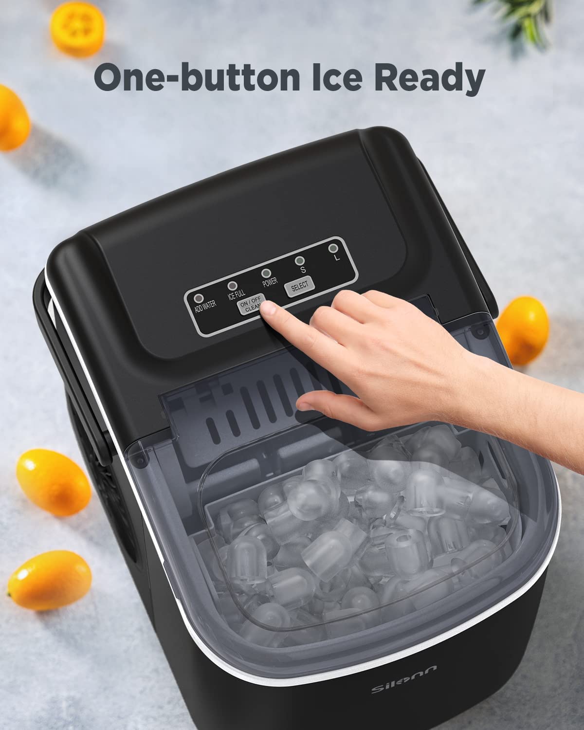 Black Countertop Ice Maker A831