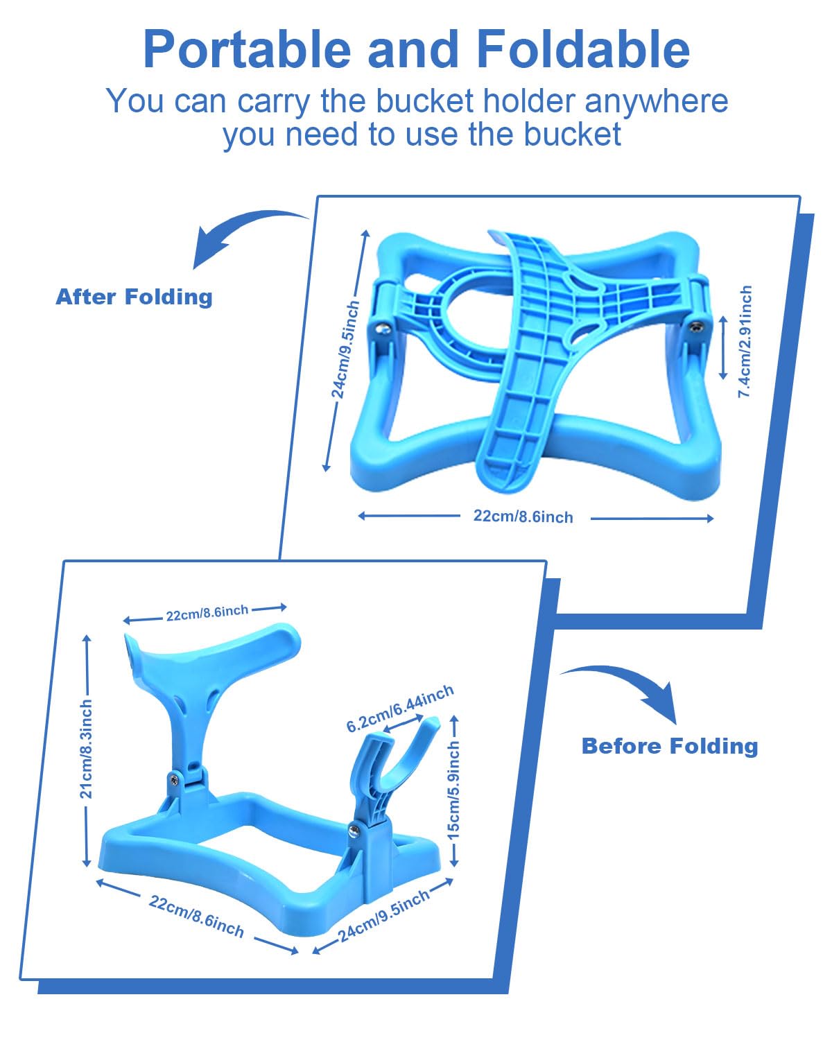 Folding Water Jug Holder with 2 Valves T78173