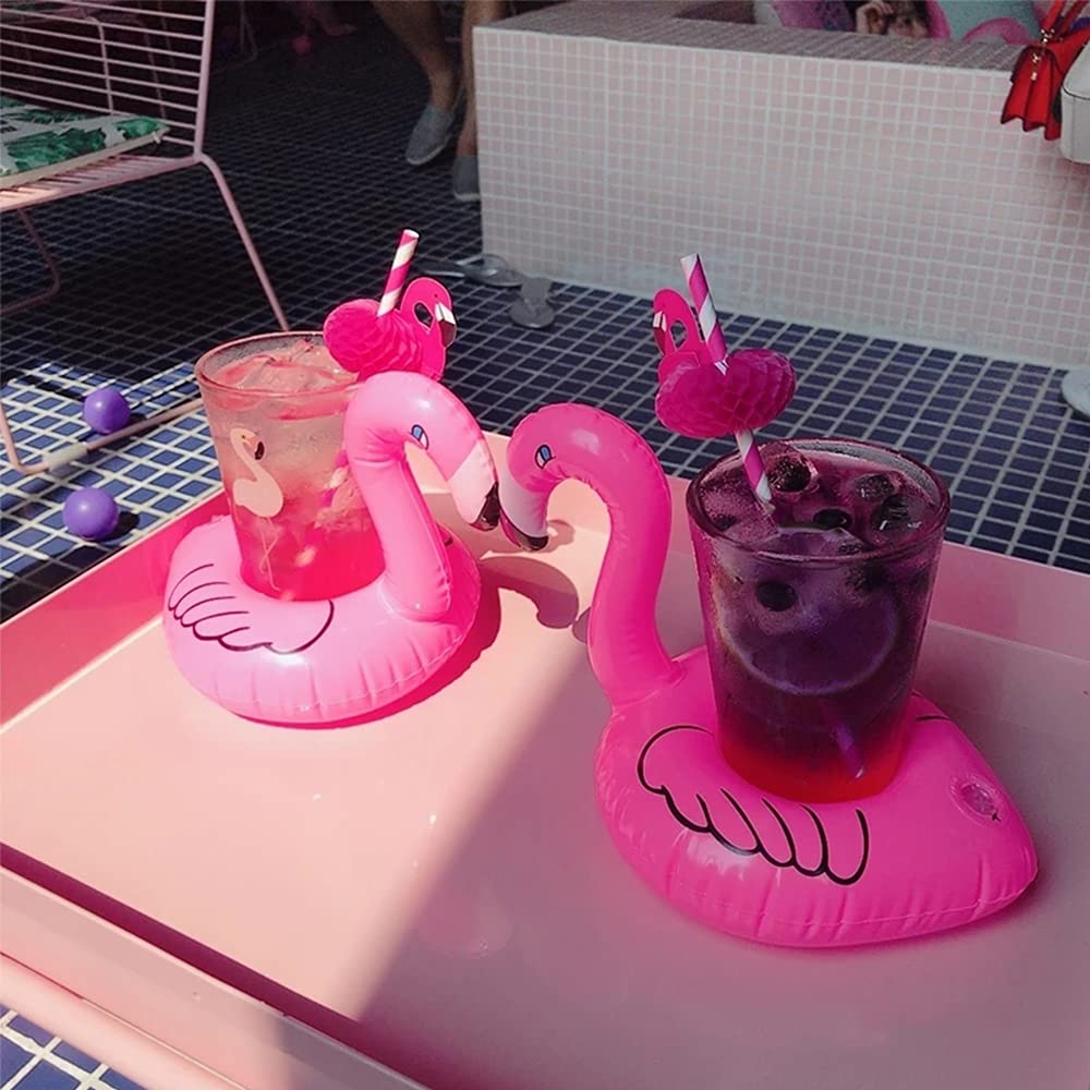 13 Pack Inflatable Pool Drink Holder with Pump J55797