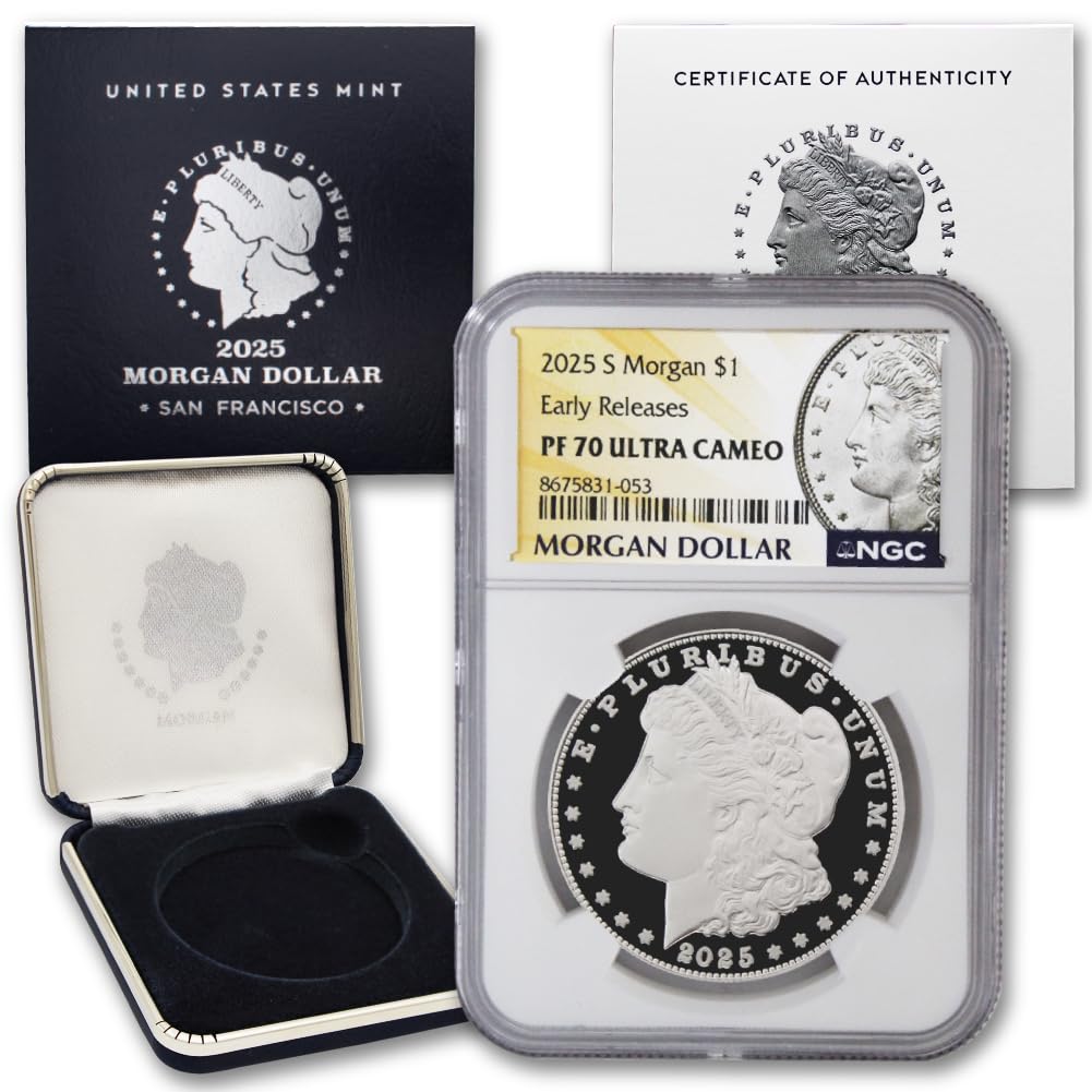 American Silver Morgan Dollar Coin PF-70 Ultra Cameo R4250
