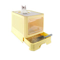 Foldable Enclosed Cat Litter Box with Lid Q63064