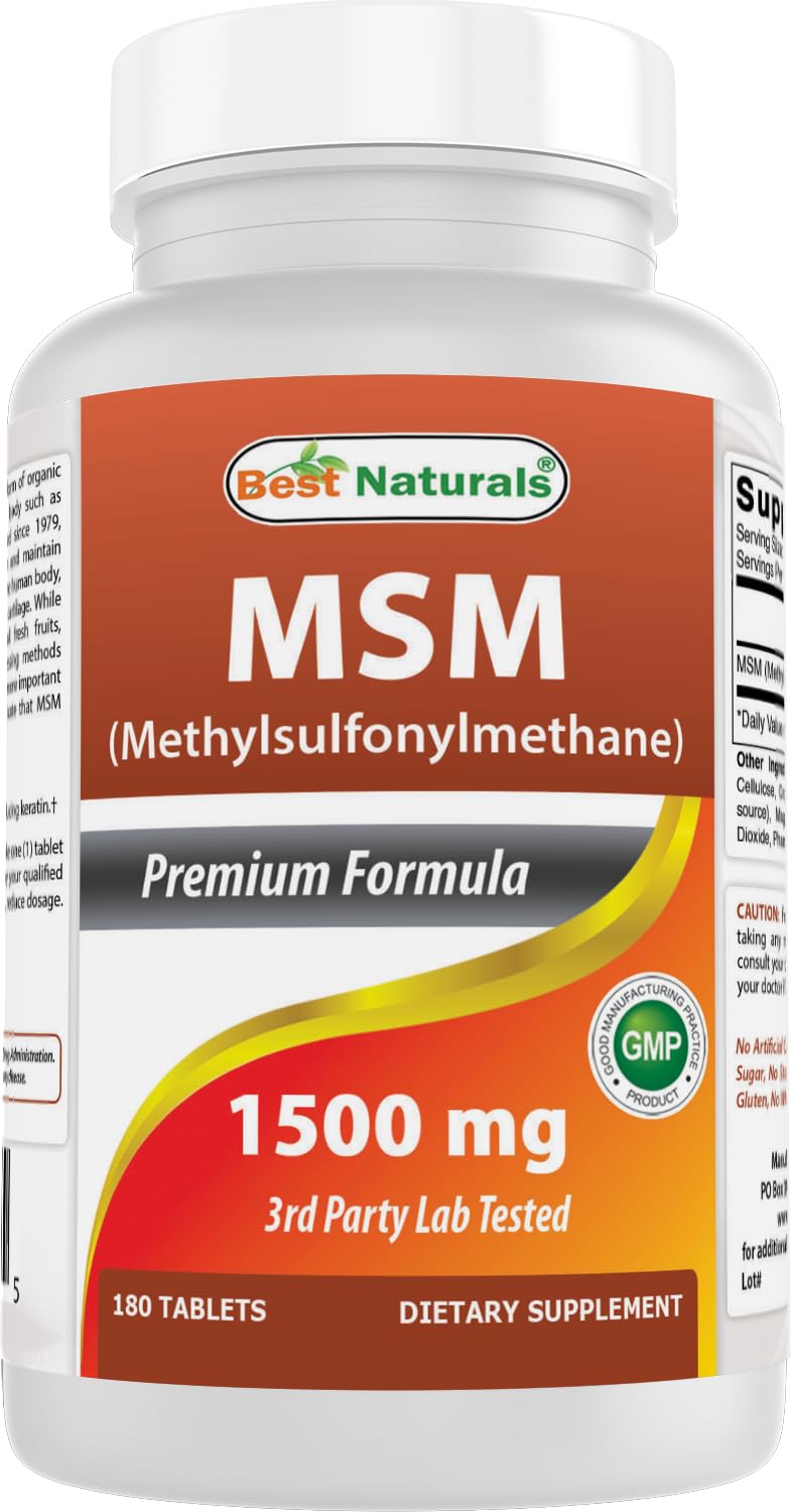 MSM 1500 mg 180 Tablets M84846