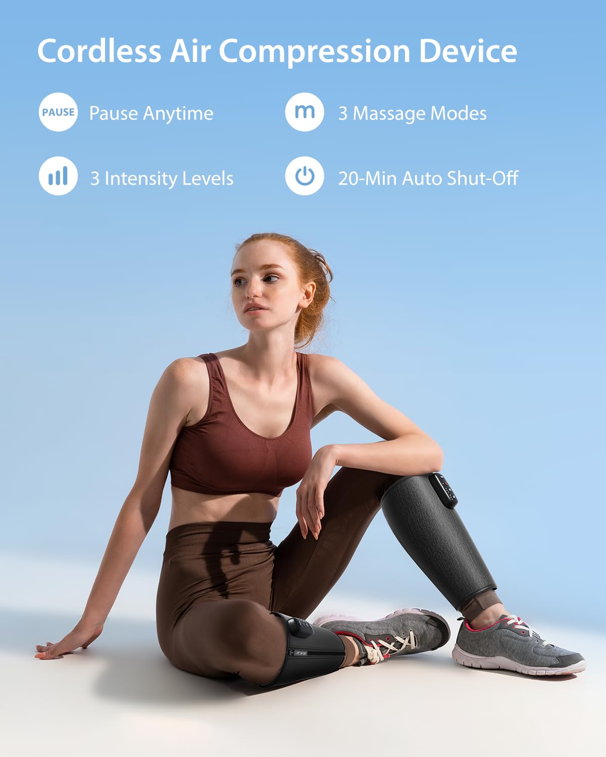 Gray Cordless Leg Massager J59933