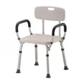 Bath Seat with Removable Arms & Back, 300 lb Capacity, Adjustable Height A33180