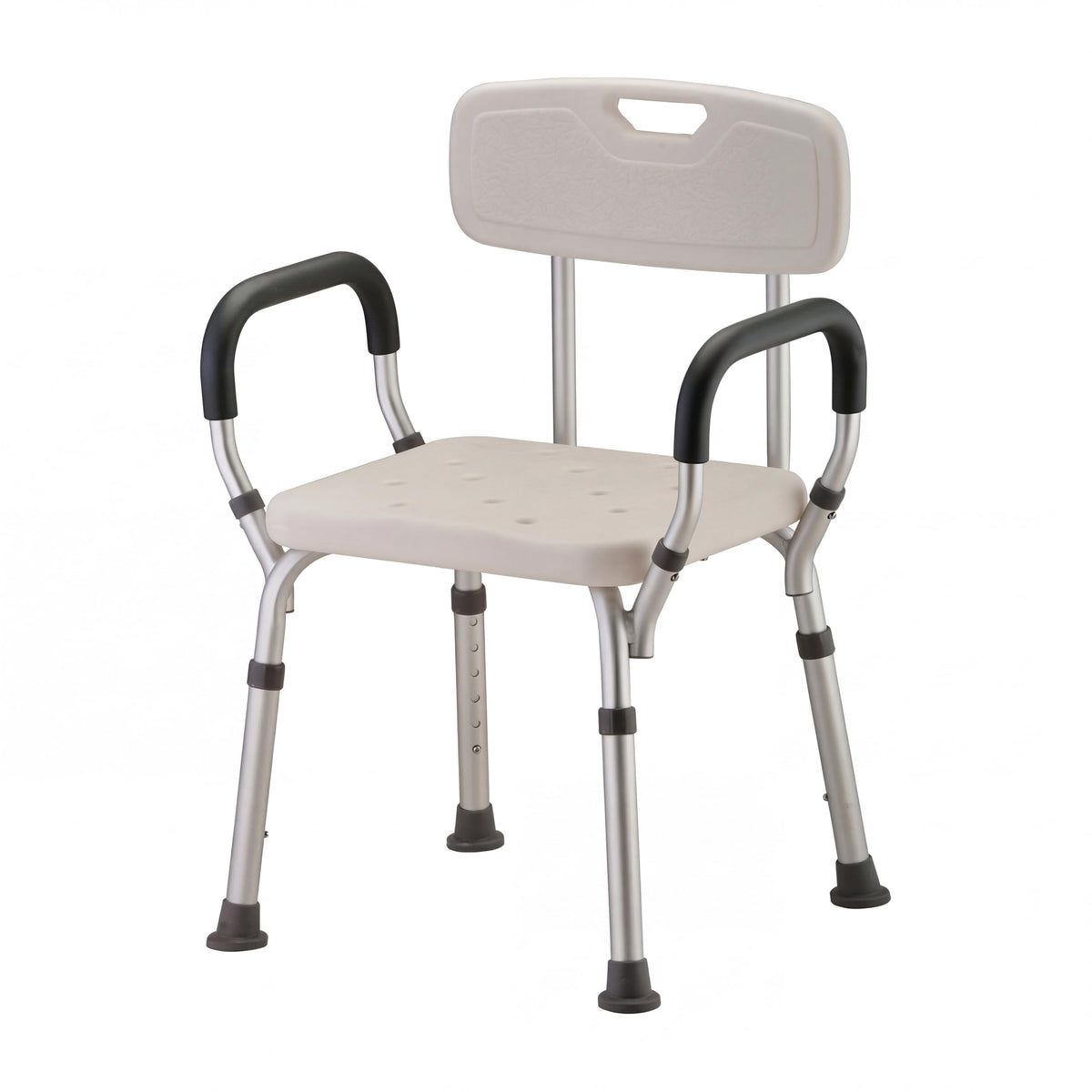 Bath Seat with Removable Arms & Back, 300 lb Capacity, Adjustable Height A33180