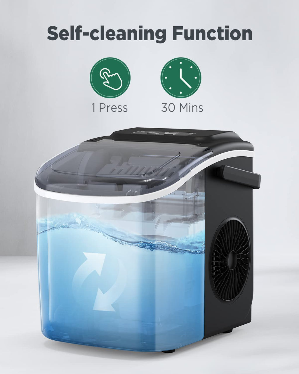 Black Countertop Ice Maker A831