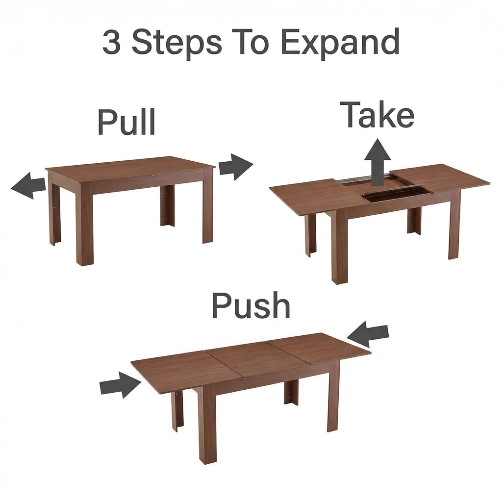 9 Piece Extendable Rectangular Dining Table Set with 8 Chairs A794032