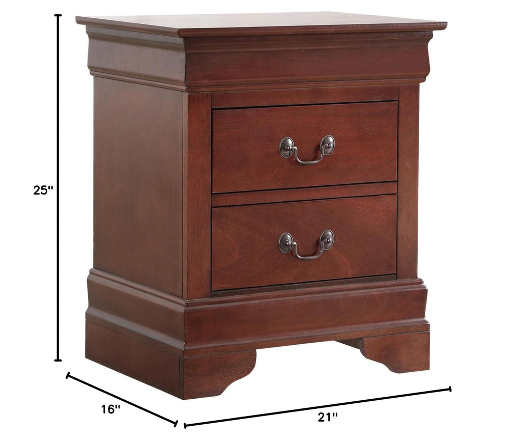 2 Drawer Wood Nightstand X432395