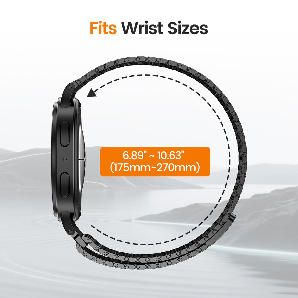 Magnetic Metal Band for Galaxy Watch 9 8 40mm 44mm/8 Classic 46mm H962