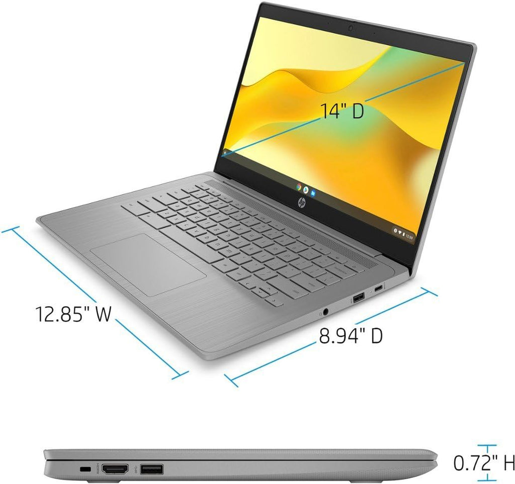 14" Intel Celeron 4GB RAM 64GB eMMC Chrome OS Laptop, Gray F10797