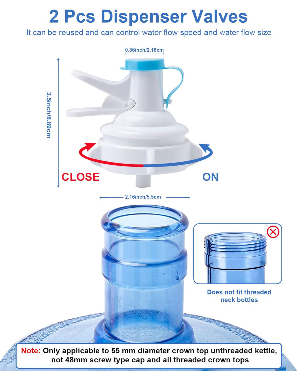 Folding Water Jug Holder with 2 Valves T78173