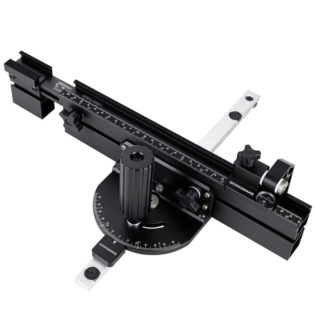 Compact Table Saw Miter Gauge with Extendable Fence T7930