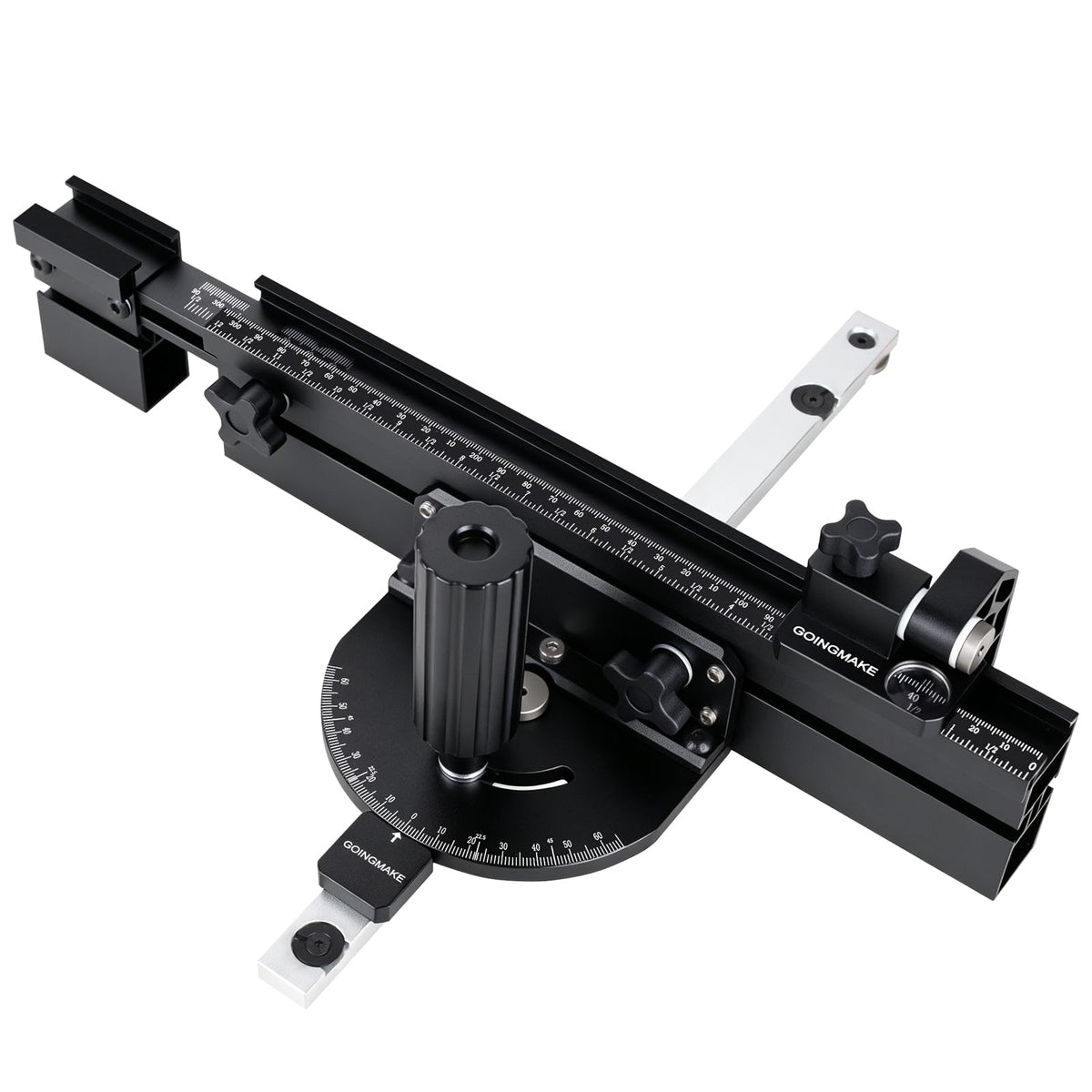 Compact Table Saw Miter Gauge with Extendable Fence T7930