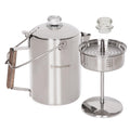 9 Cup Stainless Steel Coffee Pot with Wood Handle Z5910