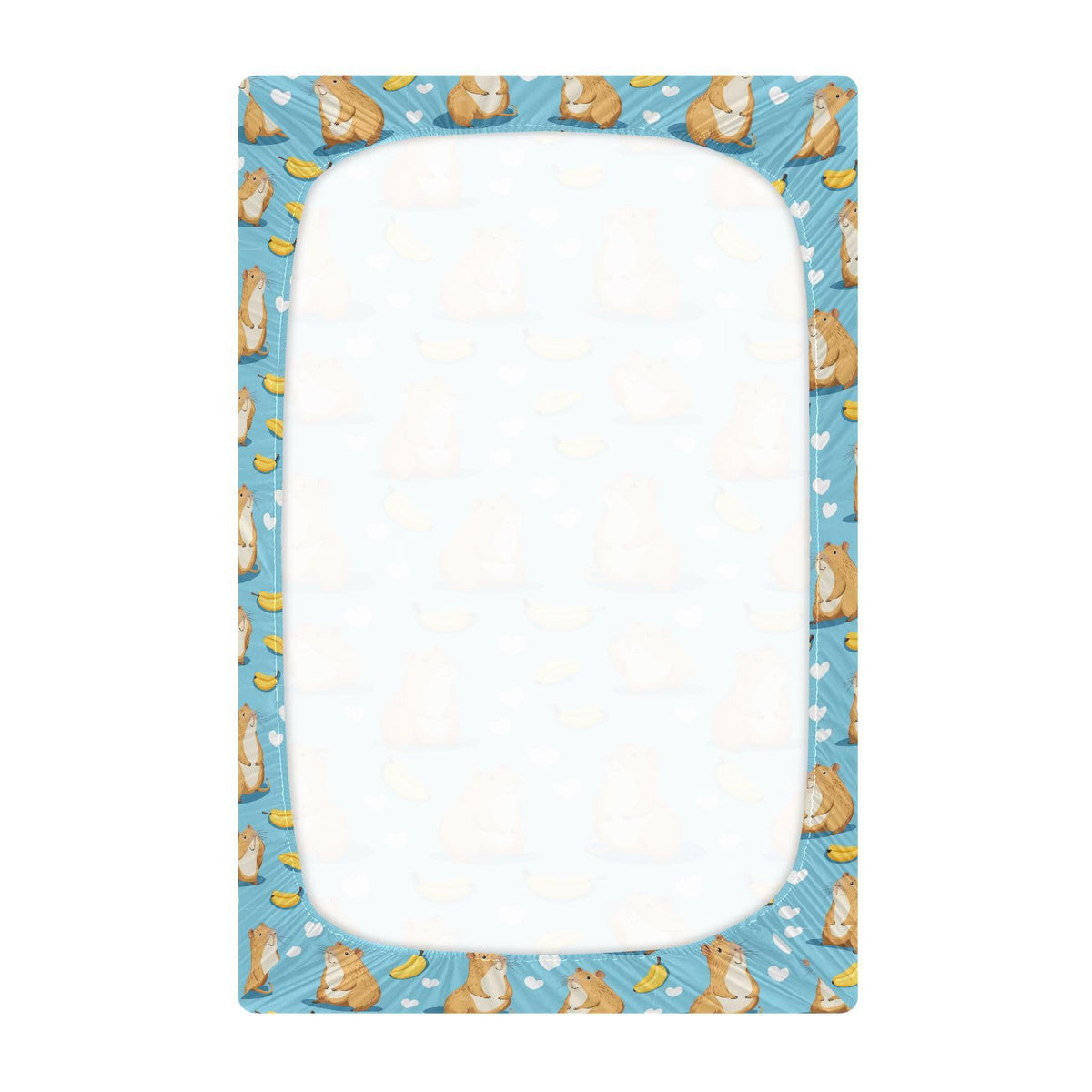 Soft Breathable Microfiber Fitted Crib Sheet, Standard Size 28in x 52in S5494
