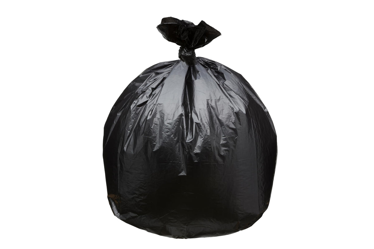 45 Gallon Black 1.5 Mil Trash Bags 100 Count B80526