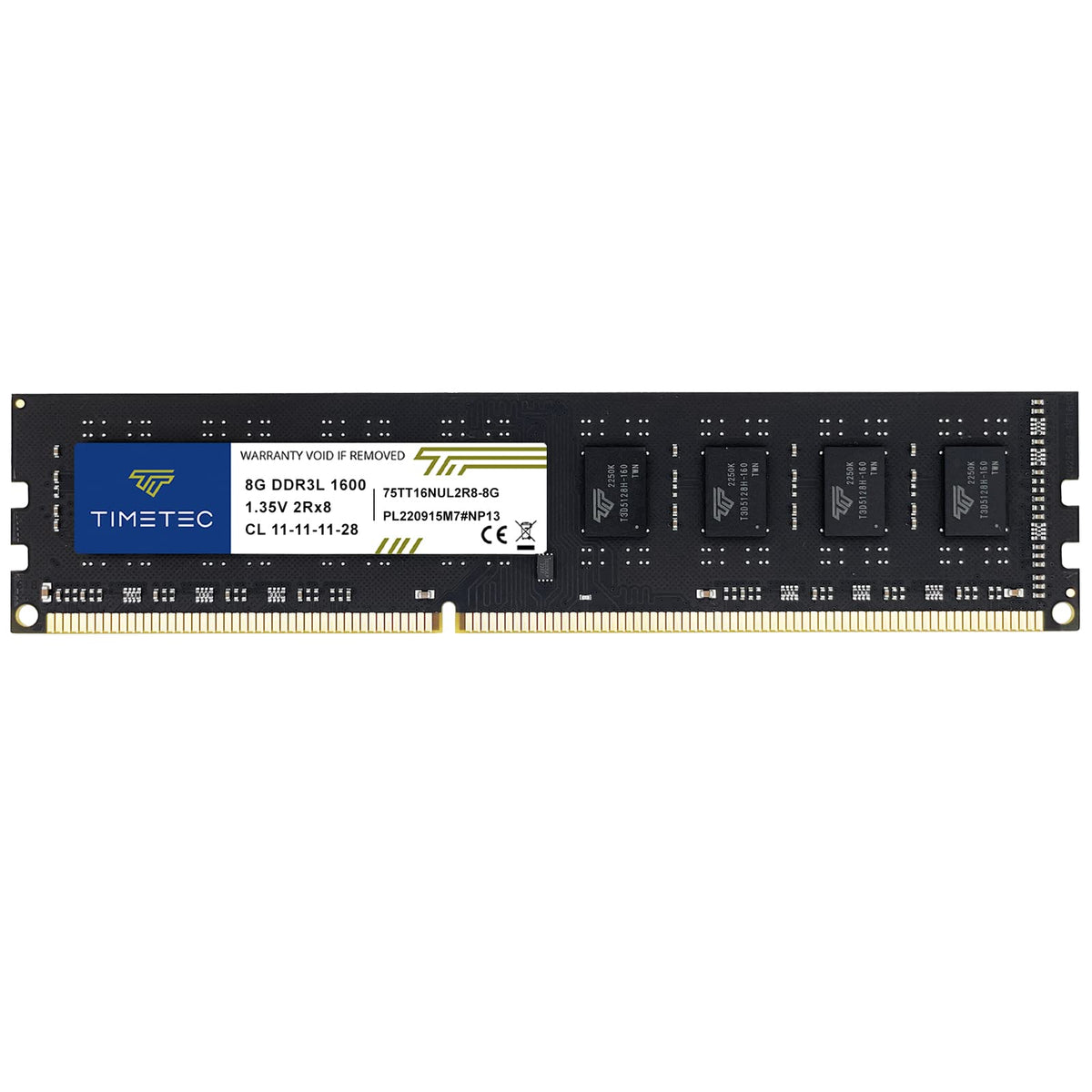 8GB DDR3L DDR3 1600MHz Non-ECC Unbuffered 240 Pin UDIMM Desktop Memory RAM Module K83532