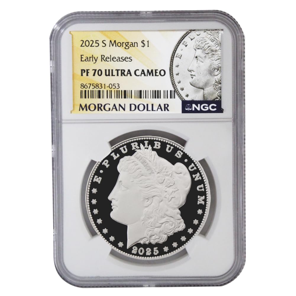 American Silver Morgan Dollar Coin PF-70 Ultra Cameo R4250