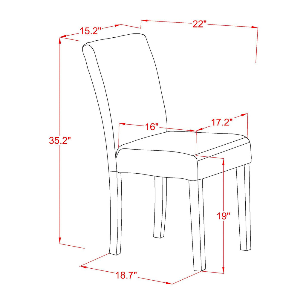 PU Leather Accent Chair with Black Legs J342