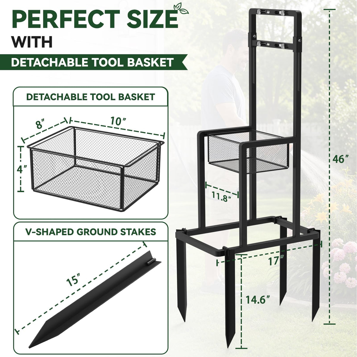 Retractable Hose Reel Stand/Mounting Post Z7818