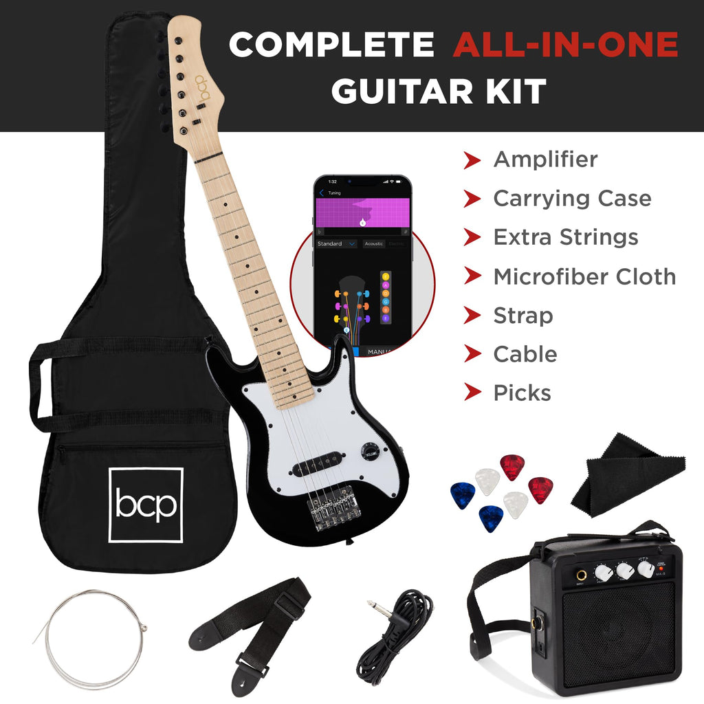 30in Kids Electric Guitar Starter Kit with Amplifier K40448
