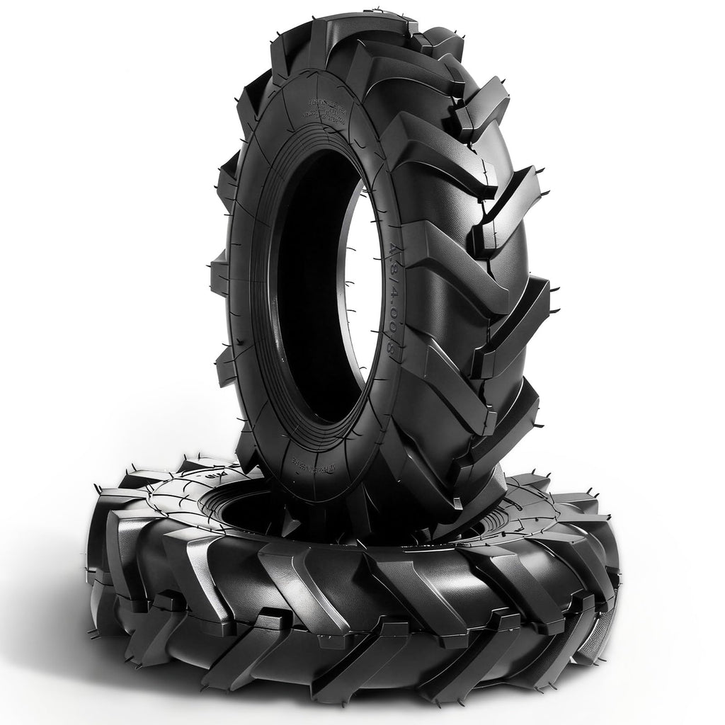 4.80x4.00x8 Lawn & Garden Mower Tires, Set of 2, 4 Ply Tubeless P893