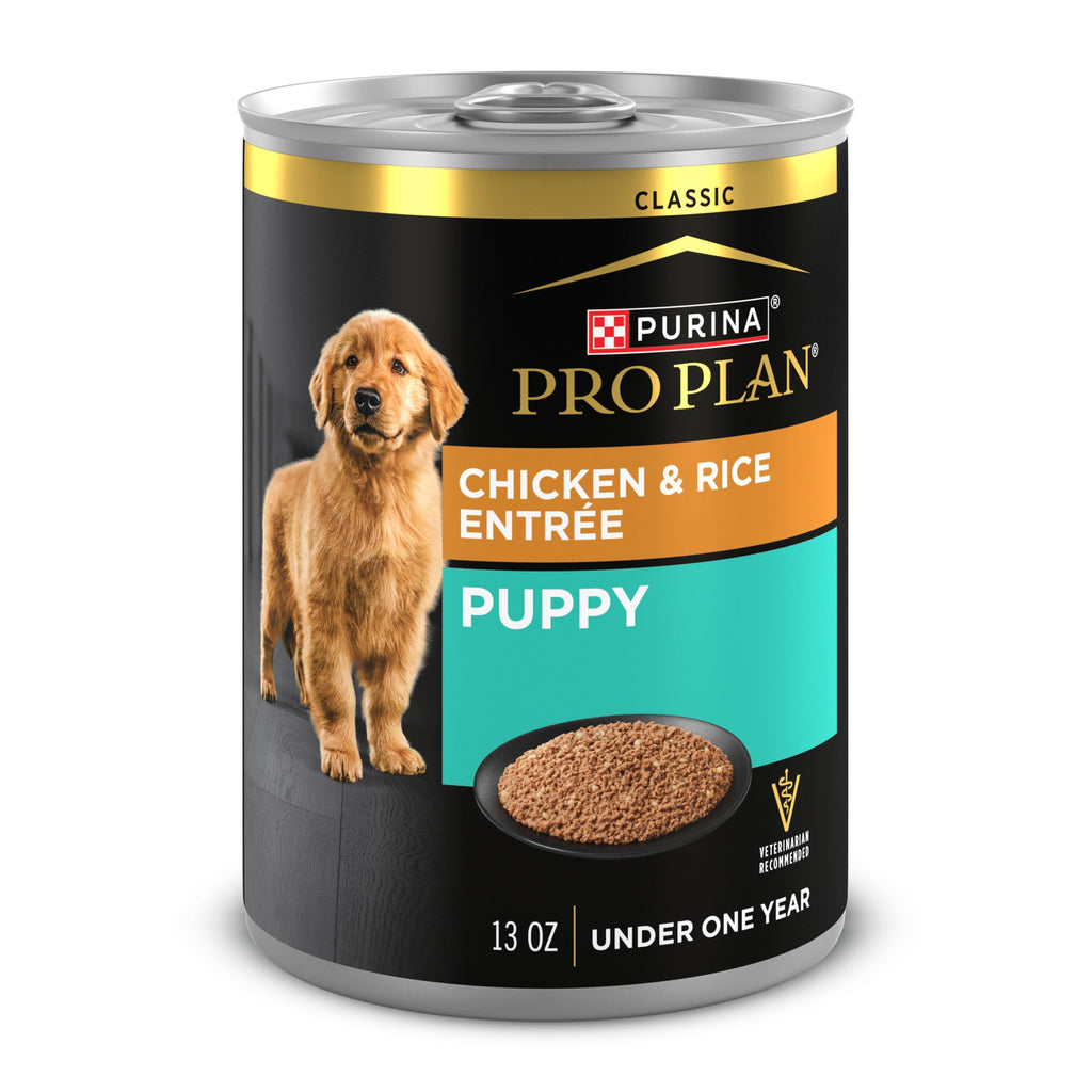 Wet Puppy Food Pate Chicken & Rice 12 Cans T1736