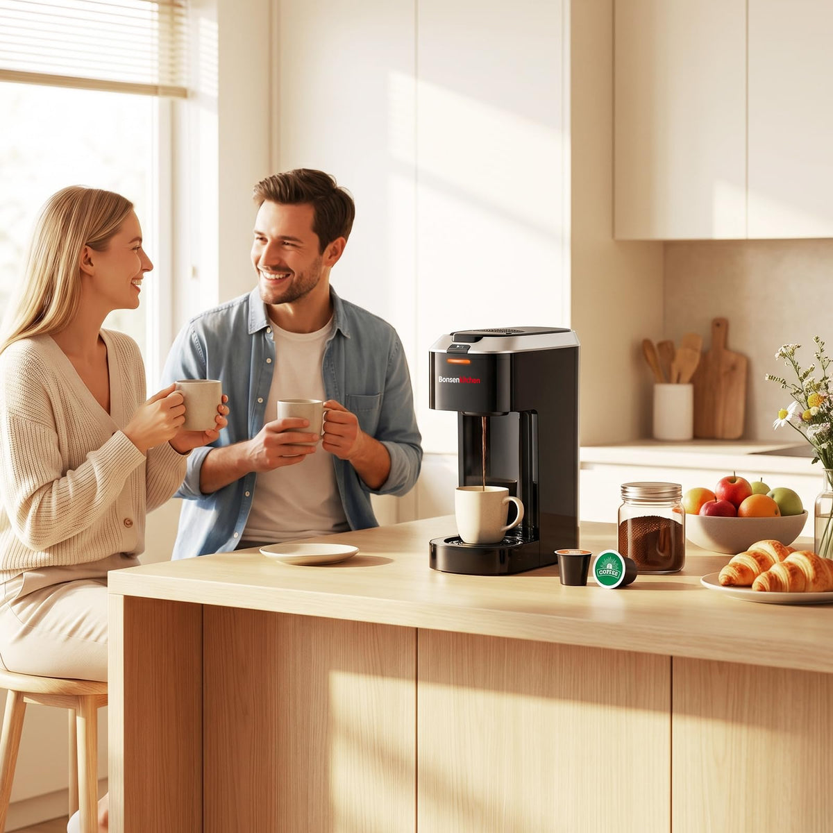 2-in-1 Single Serve Coffee Maker G281614
