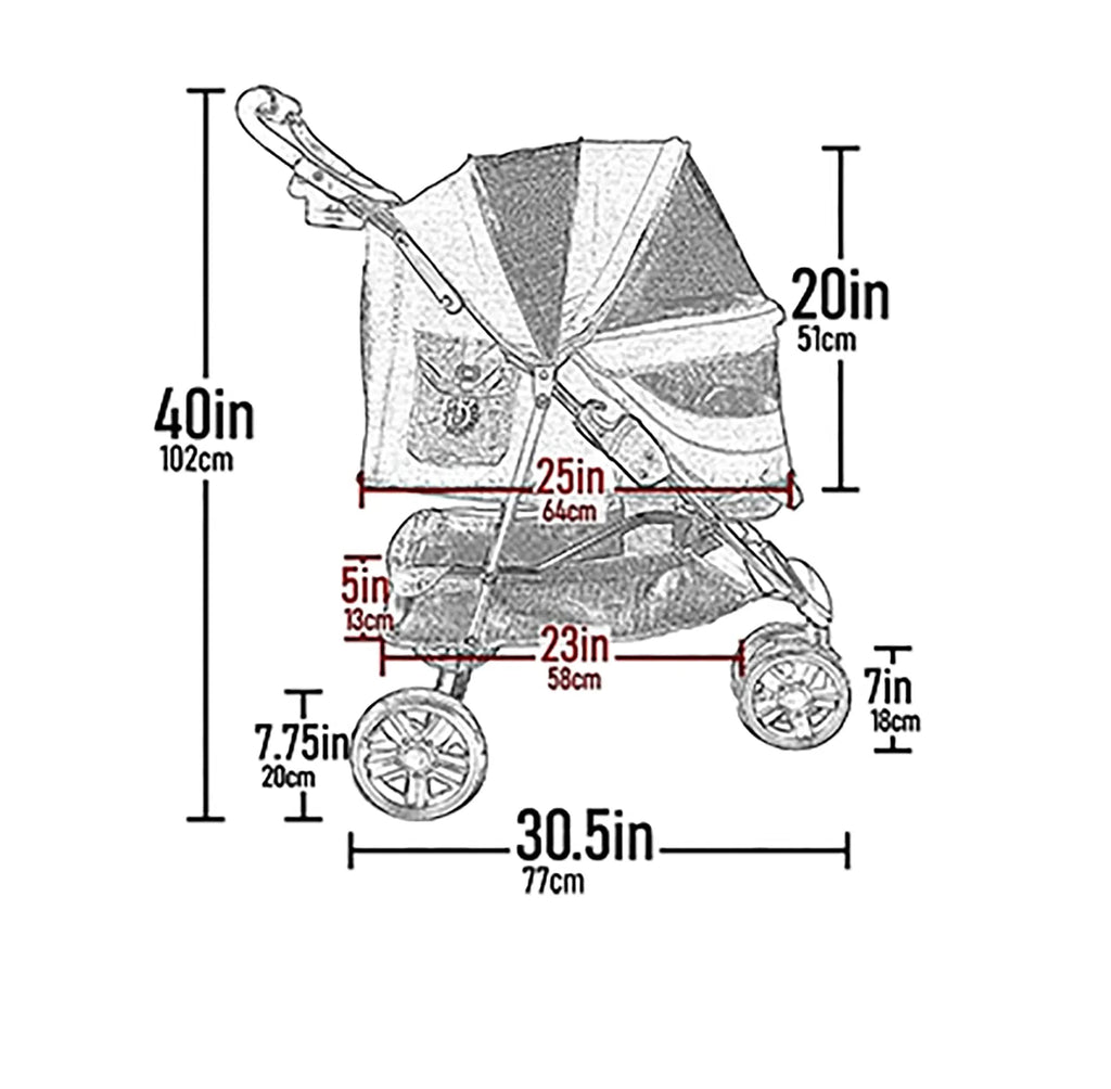3 Wheel Pet Stroller K32374