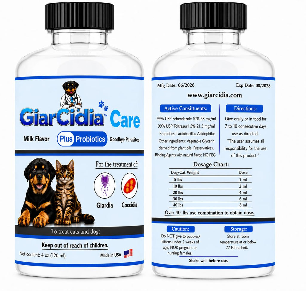Milk Flavor Dewormer for Cats & Dogs 120ml with Dropper Y4322