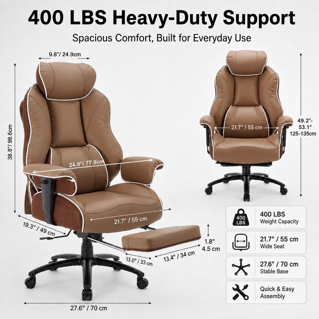 Big and Tall Office Chair with Lumbar Support L196643