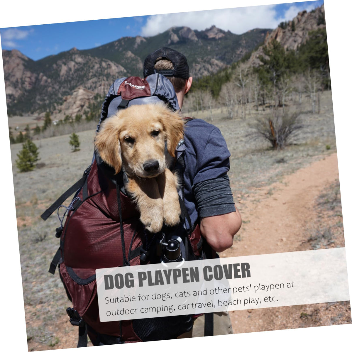 Outdoor Dog Playpen Roof Cover S836948