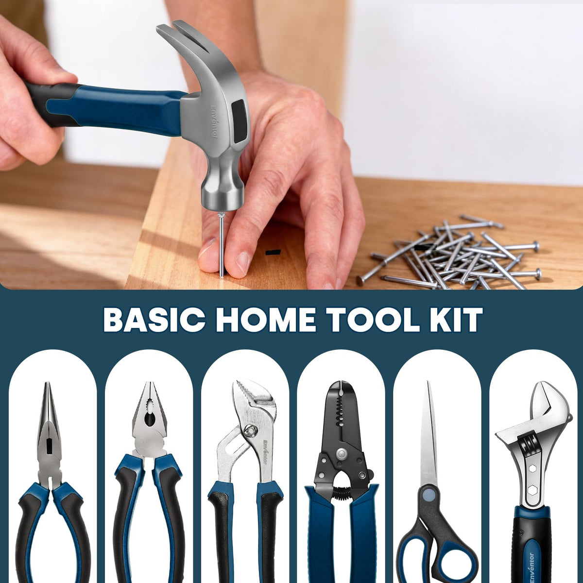 220 Pieces Blue Tool Set with Molded Storage Case A974181