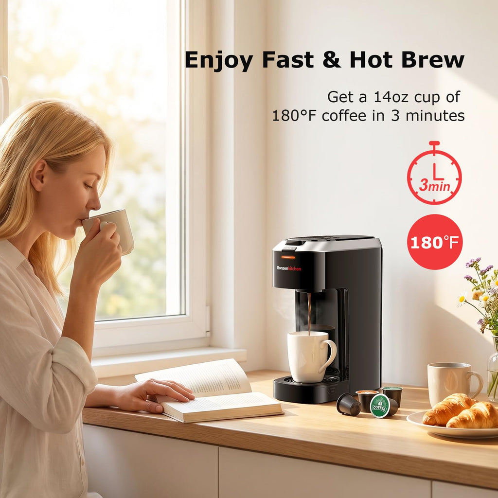 2-in-1 Single Serve Coffee Maker G281614