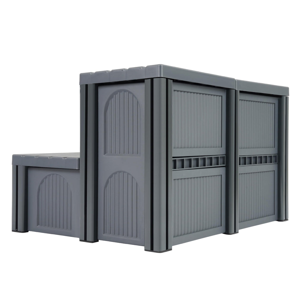 27" 2-Step Hot Tub Steps with Storage K1053