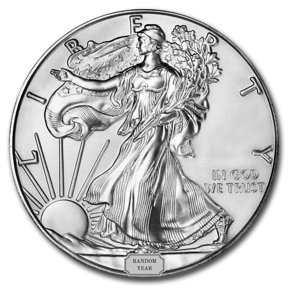 1 oz American Silver Eagle $1 Lot of 5 Z822