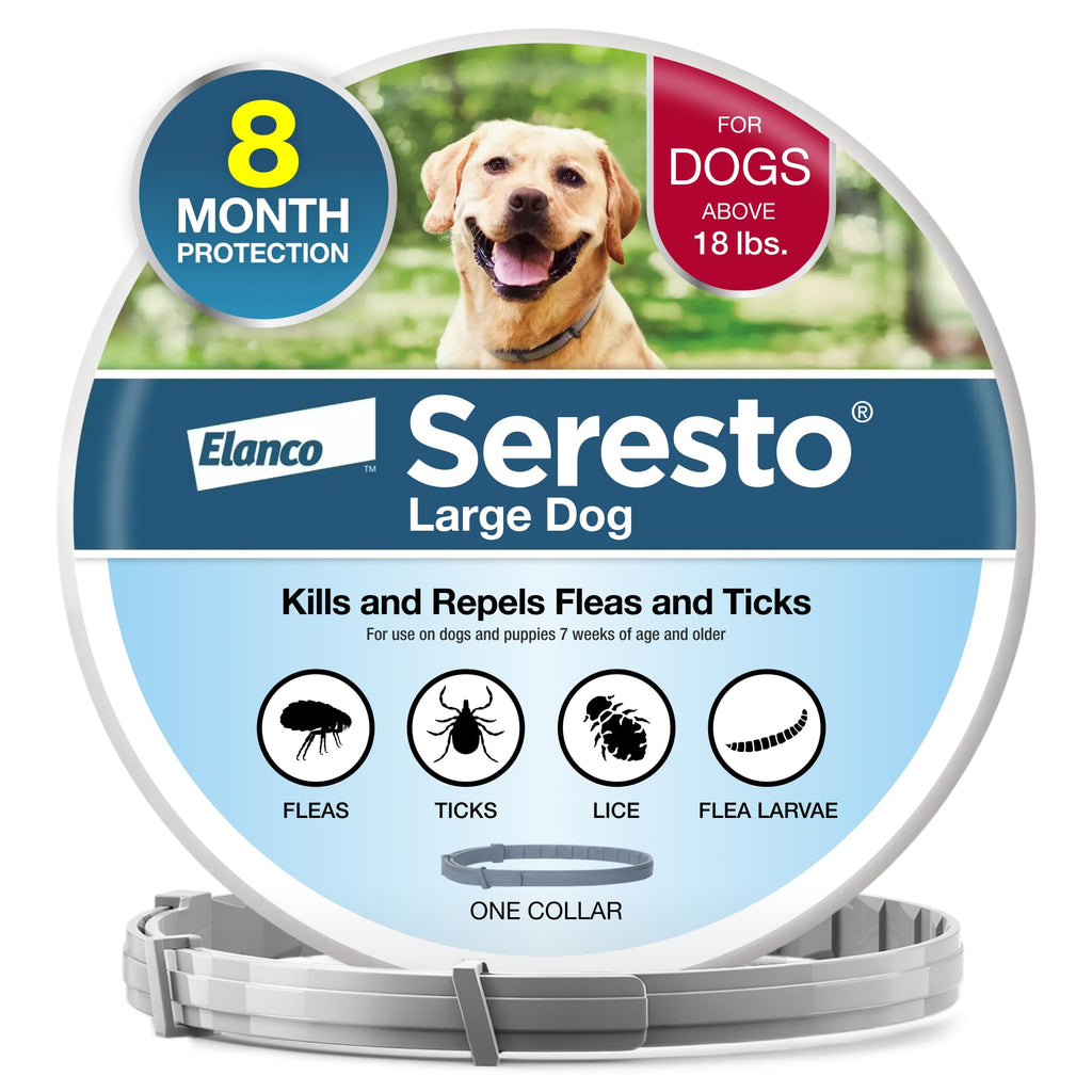 8-Month Flea & Tick Collar for Large Dogs Over 18 lbs O58636