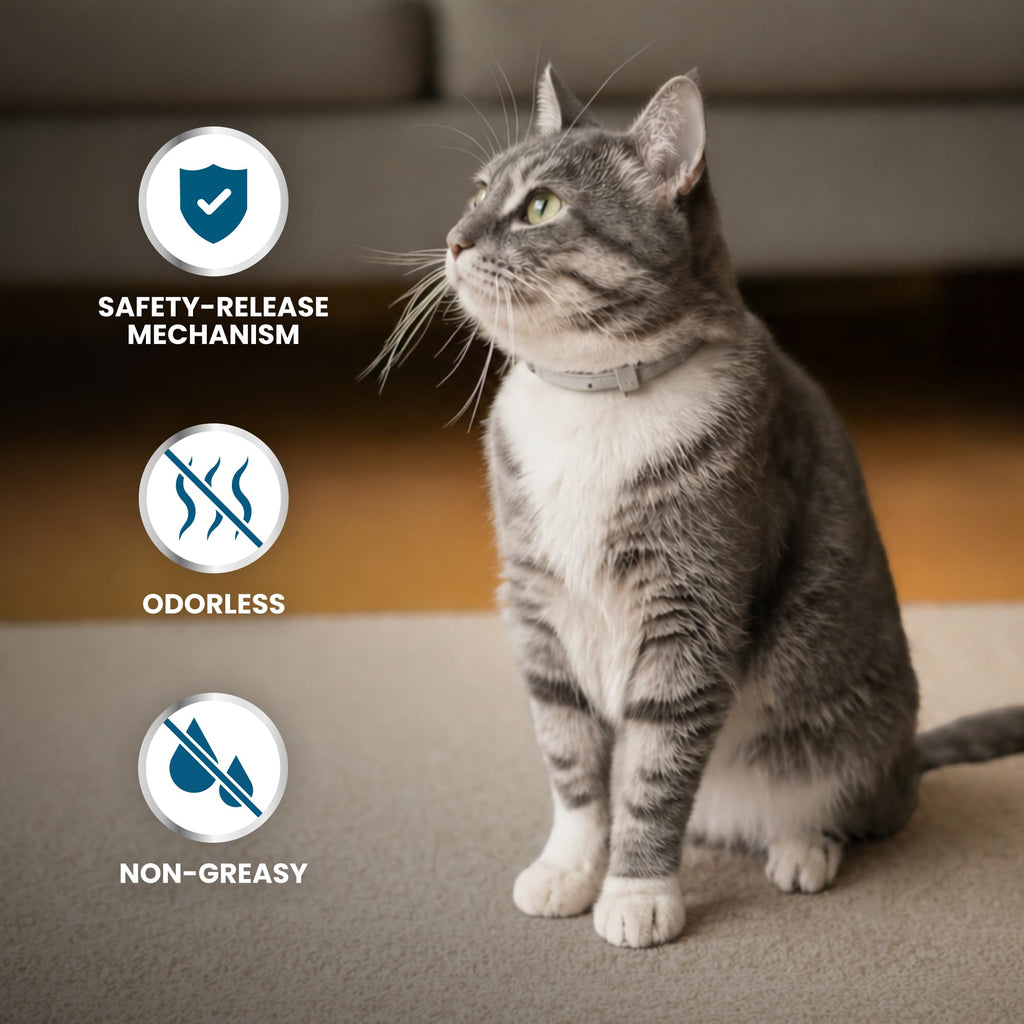 Flea & Tick Treatment & Prevention Collar for Cats Q1748
