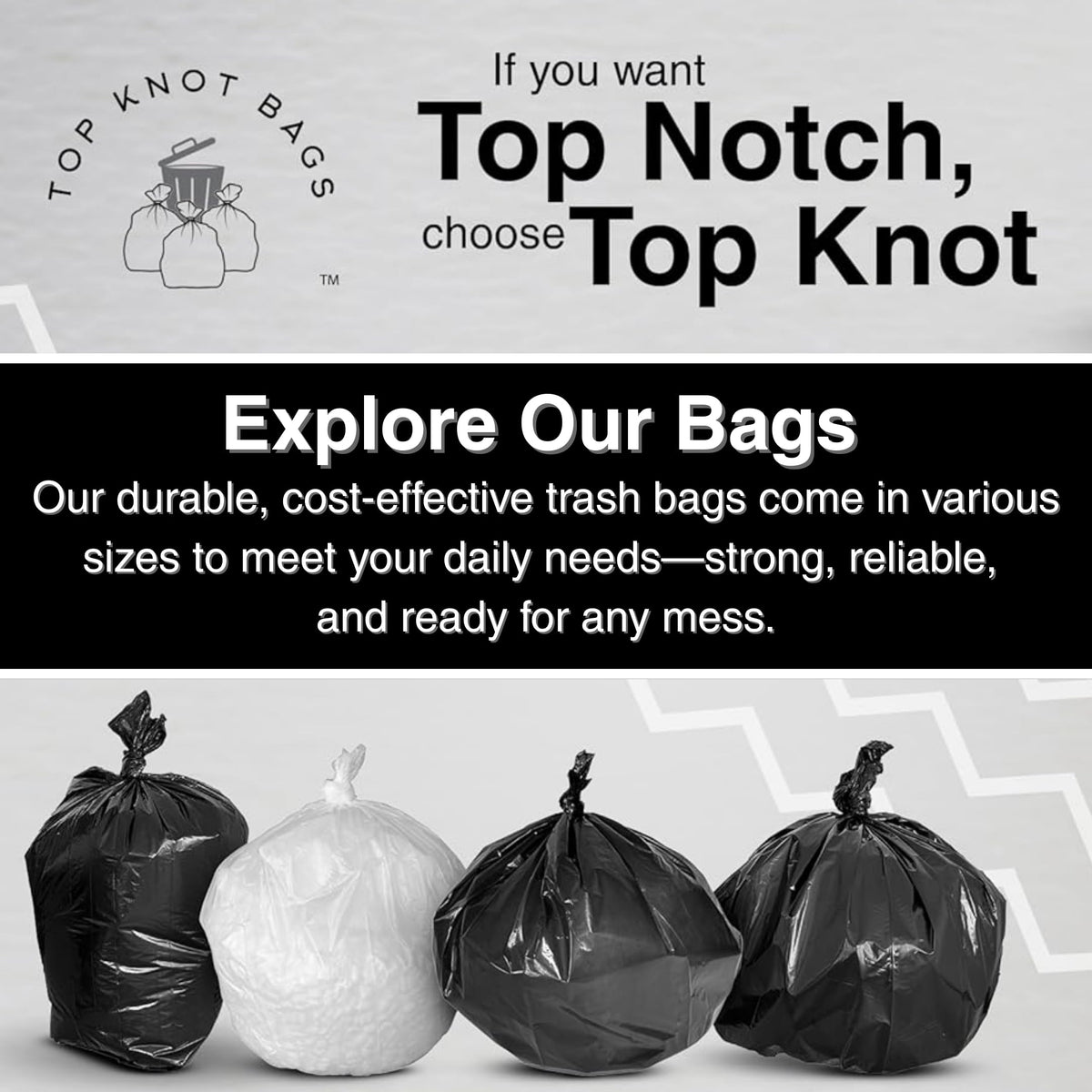 45 Gallon Black 1.5 Mil Trash Bags 100 Count B80526