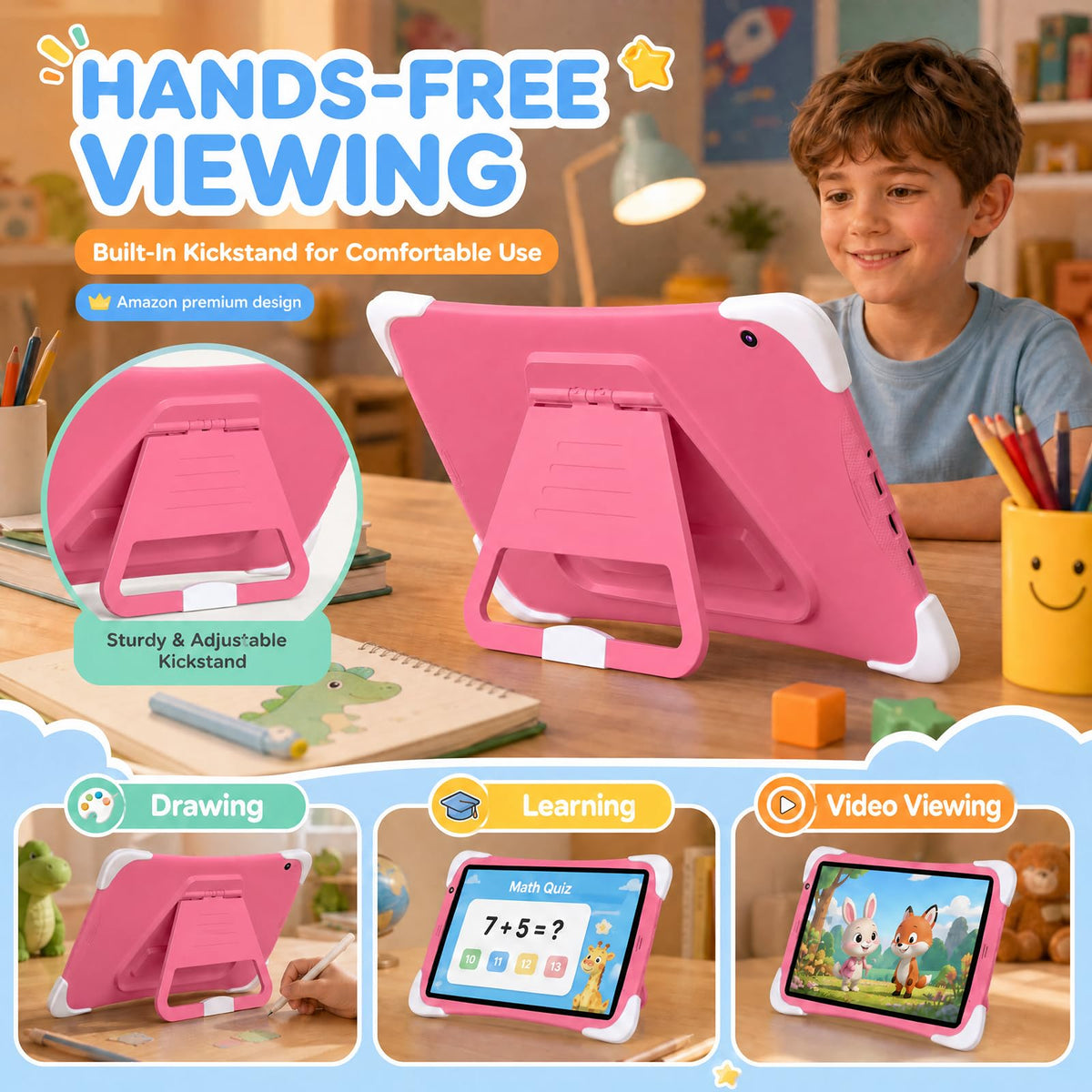 Kids Tablet 10Inch Android with Shockproof Case G66571
