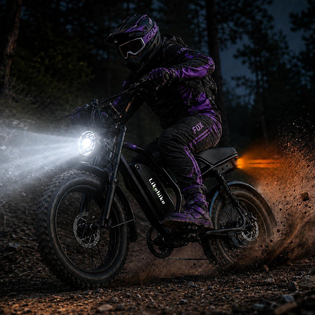 1500W 80 Miles 48V 20AH Electric Bike B190
