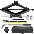 Scissor Car Jack 3 Ton Tire Changing Kit with Lug Wrench U78595