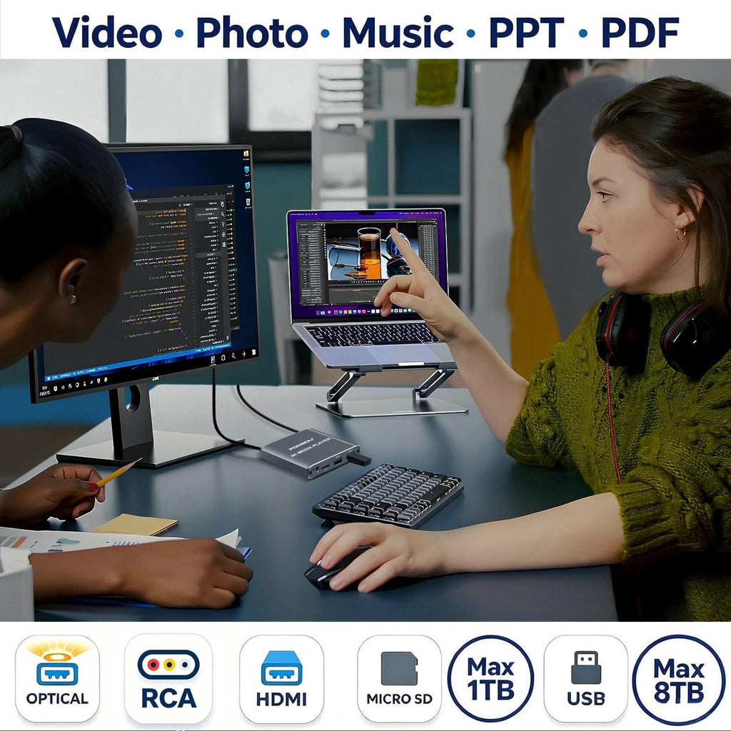 4K Full-HD USB microSD Digital Media Player X74417